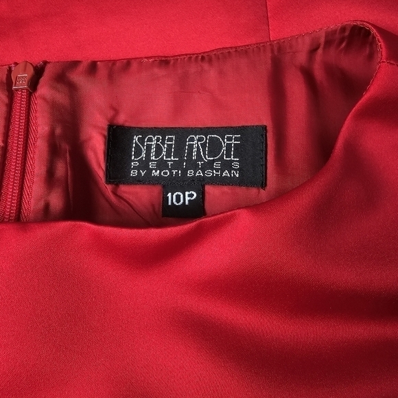 Isabel Ardee Vintage Classic Red Dress, Made in USA, Size Medium - Picture 9 of 11